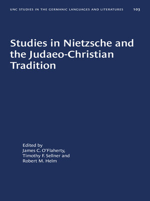 Studies in Nietzsche and the Judaeo-Christian Tradition - ebook